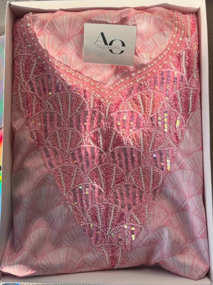 Sadaf Mukhawar Italian Silk Pink - Image 3