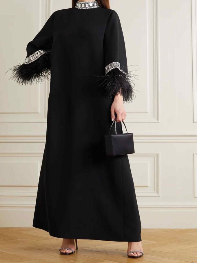 Stones Jalabia Crepe Black
